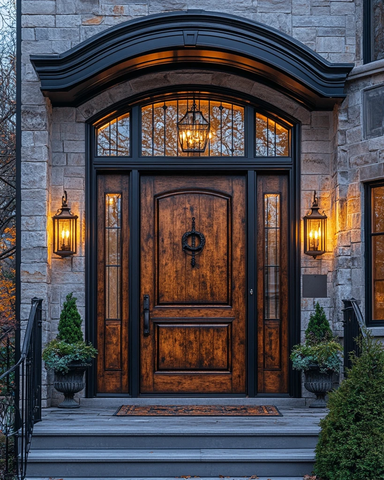 豪华门厅黄昏景