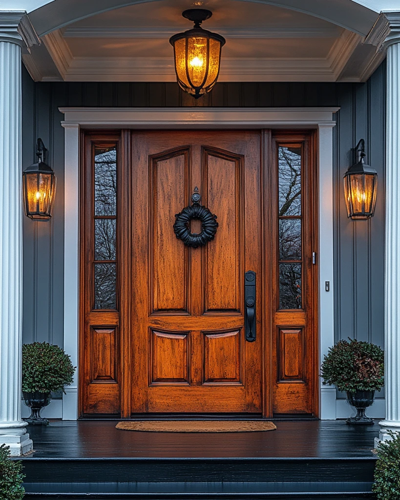 豪华门厅黄昏景