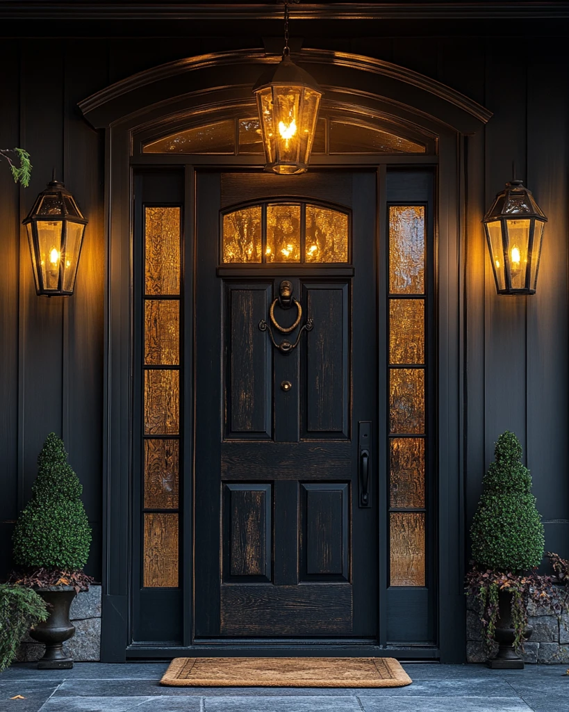 豪华门厅黄昏景