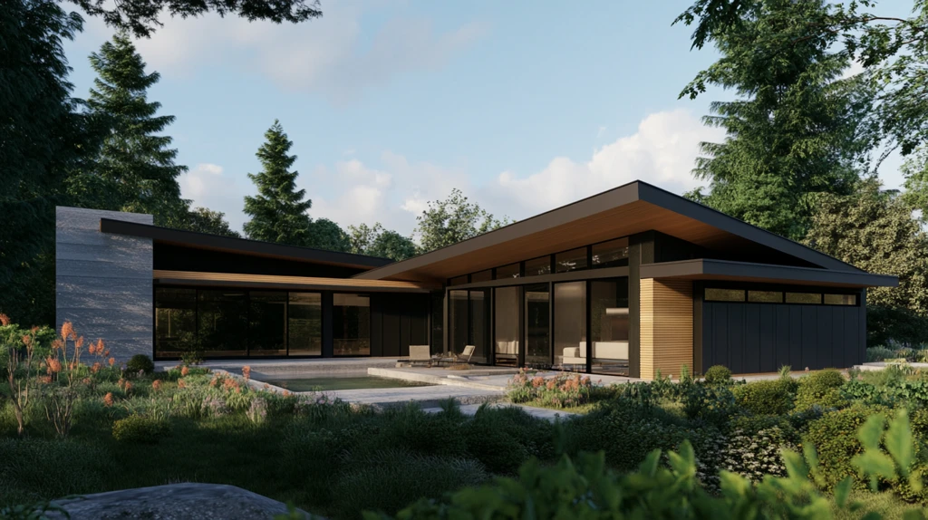 木银绿多层现代房