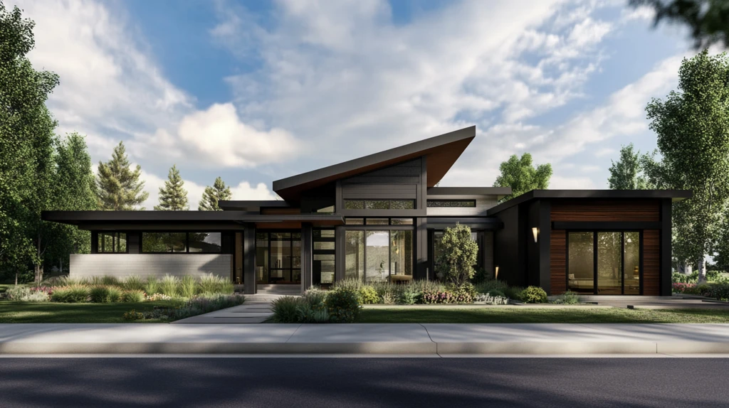 木银绿多层现代房