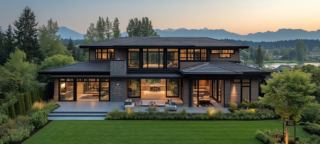 现代家园后院全景