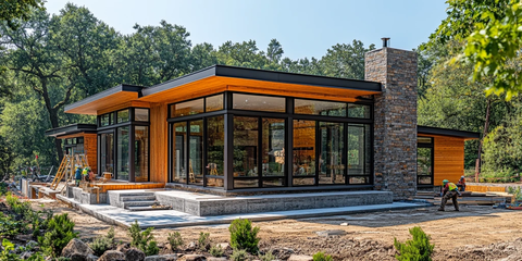 石木结合现代住宅