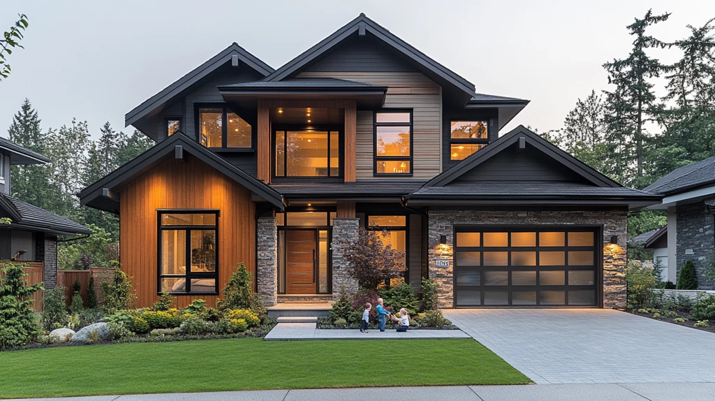 现代住宅前景观