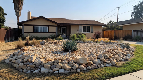 岩石花园庭院景