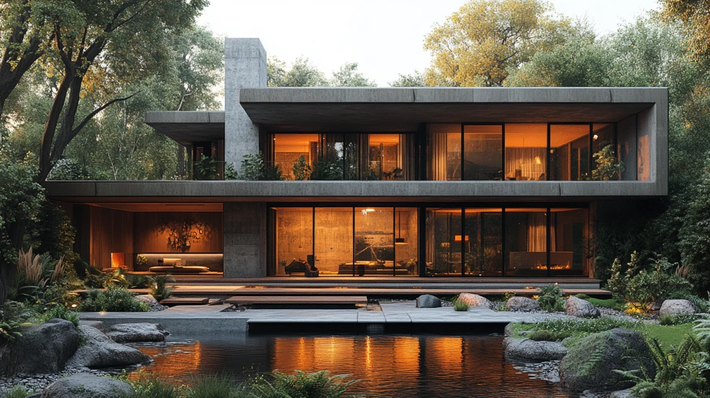 工业风格房屋前视图