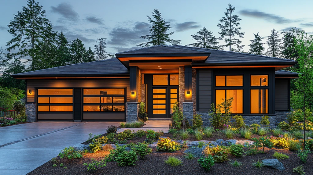 现代风格新房外观