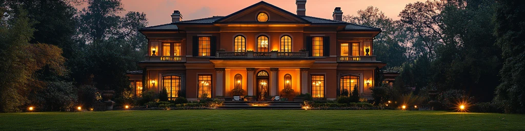 美式别墅前照片