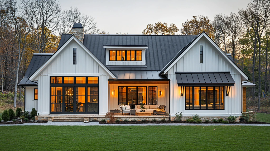 白色木屋高顶设计