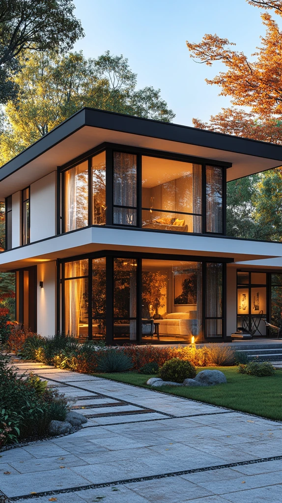 几何外墙白色住宅