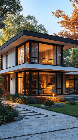 几何外墙白色住宅