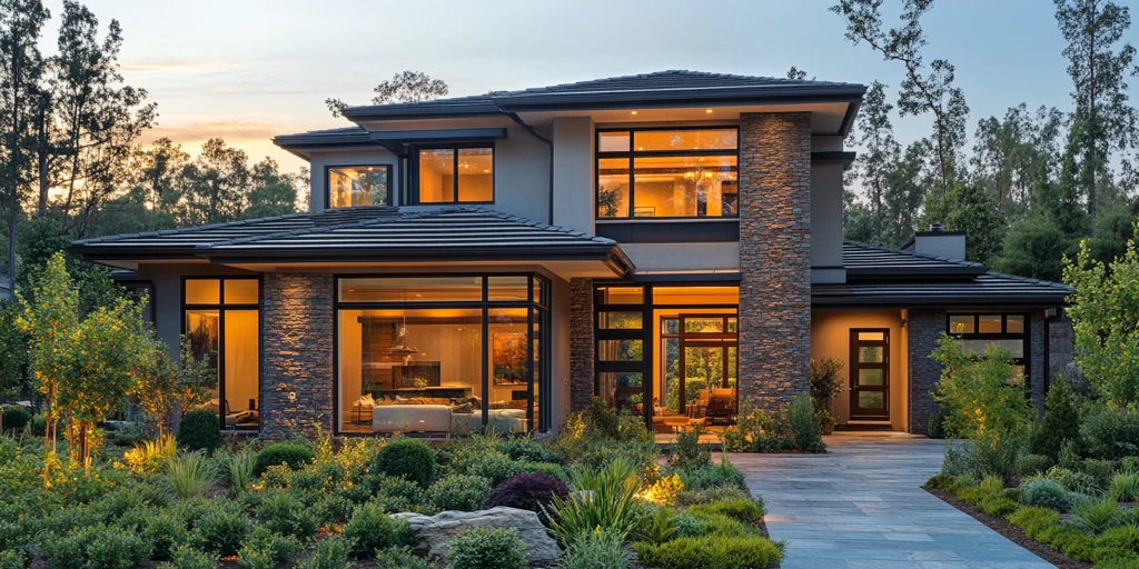 日光下的独栋住宅