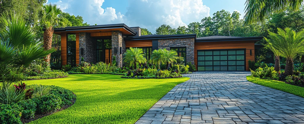 现代住宅前景观