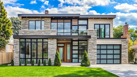 自然石材立面设计