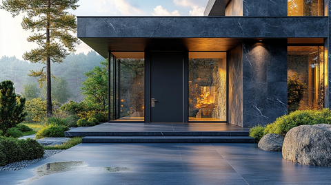 铝门现代住宅外观