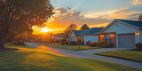 白色墙壁蓝色屋顶