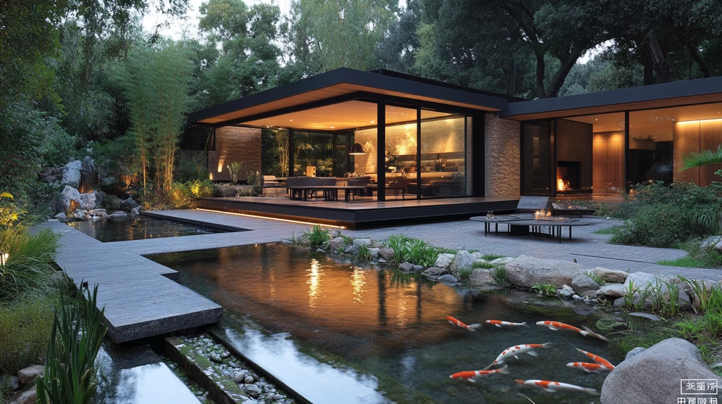 户外用餐区景观