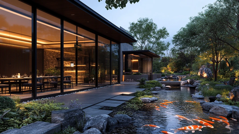 户外用餐区景观