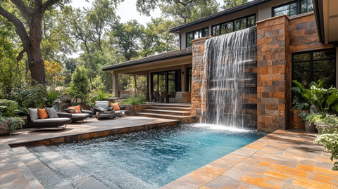 奢华户外泳池露台