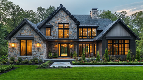 现代与传统结合的庭院