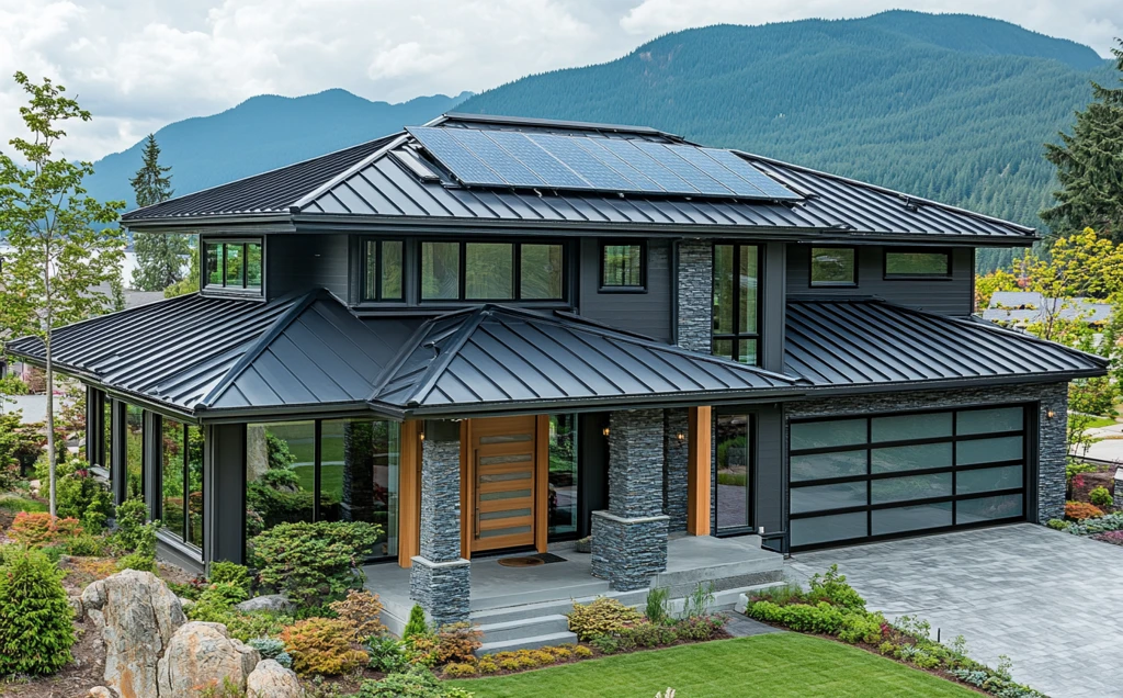 黑色金属屋顶太阳能板