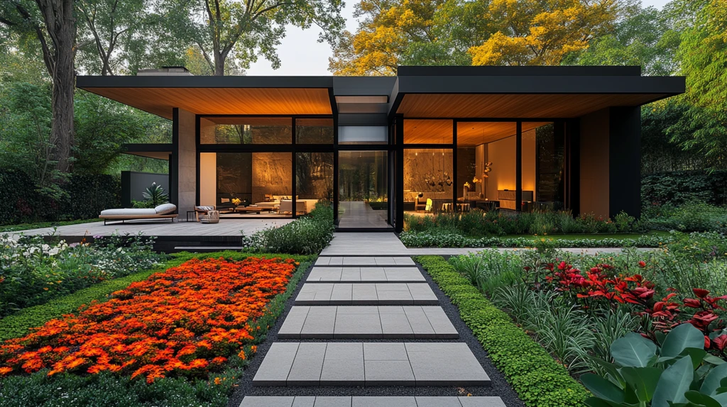 现代玻璃房花园