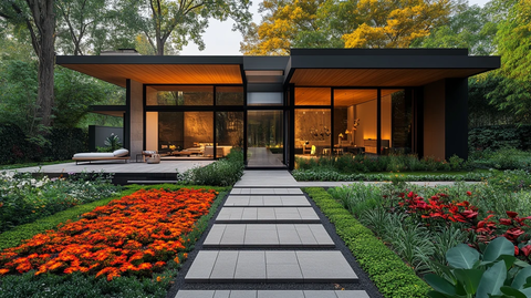 现代玻璃房花园