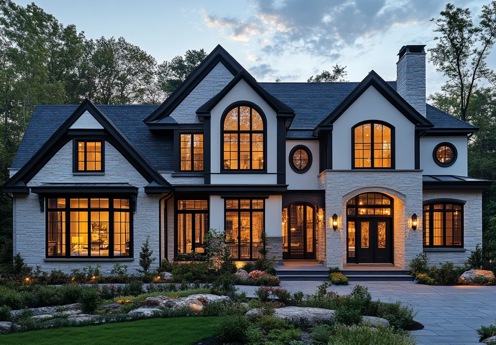 黑白经典住宅外立面