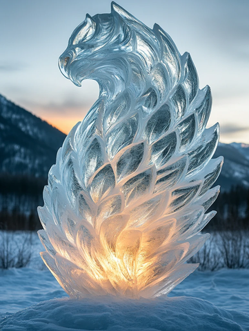 冰雕神话生物