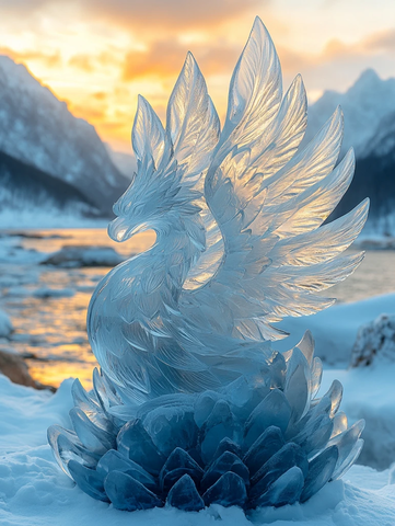 冰雕神话生物