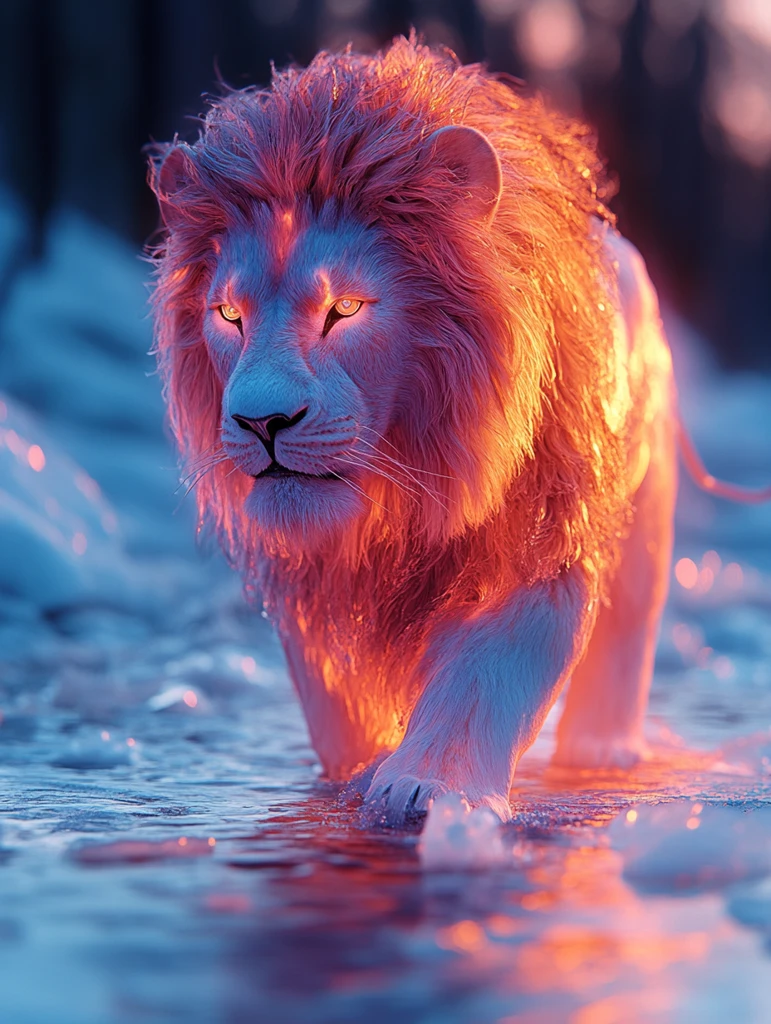 霓虹狮子冰上行