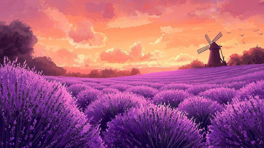 薰衣草风车