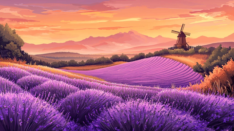 薰衣草风车
