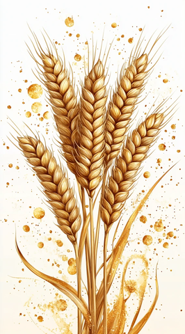 麦穗矢量手绘