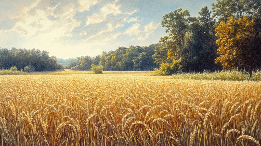 稻谷丰收的季节