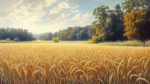 稻谷丰收的季节