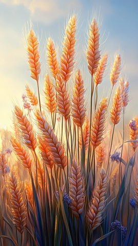 小麦生长立体图