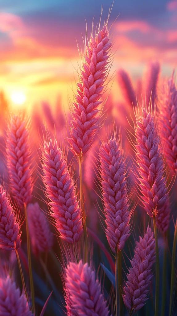 小麦生长立体图