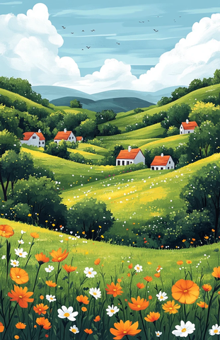 春日田野小屋图