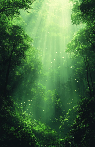 森林绿舒适背景