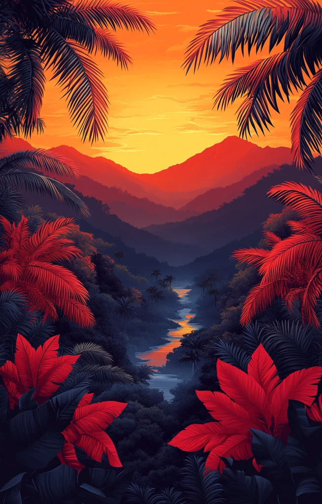 草原河谷设计图