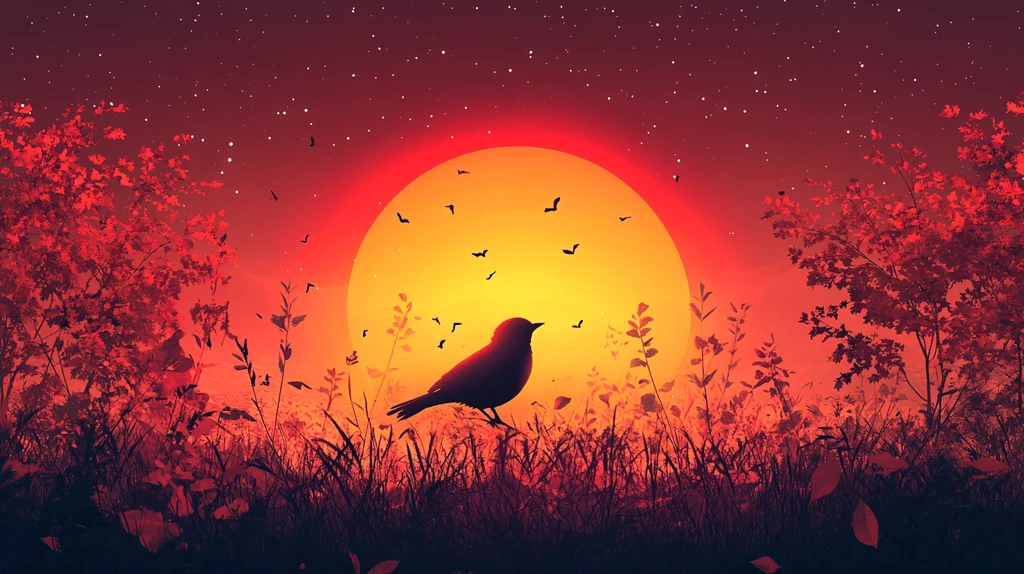 量子星秋日背景