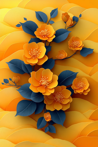 桂花剪纸中秋海报