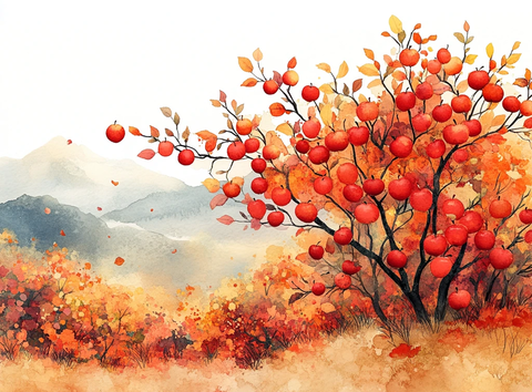 苹果园秋景