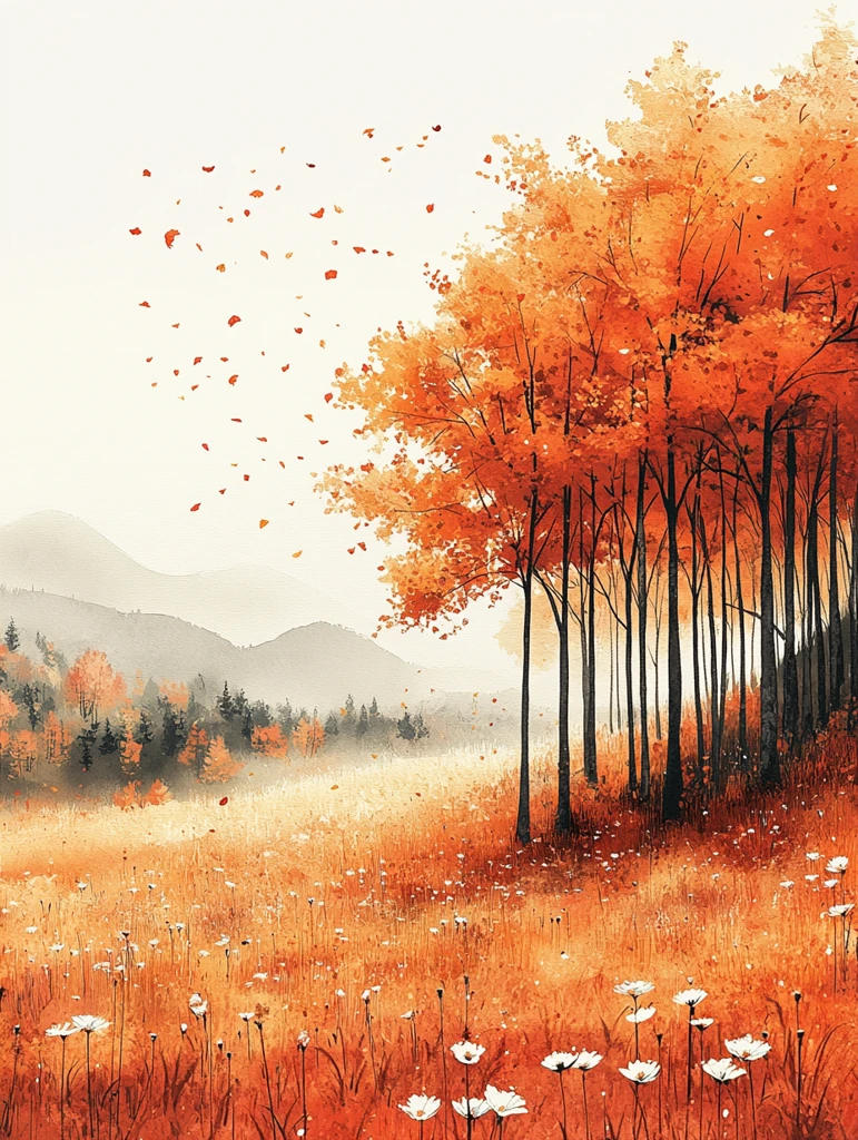 秋分自然元素特写