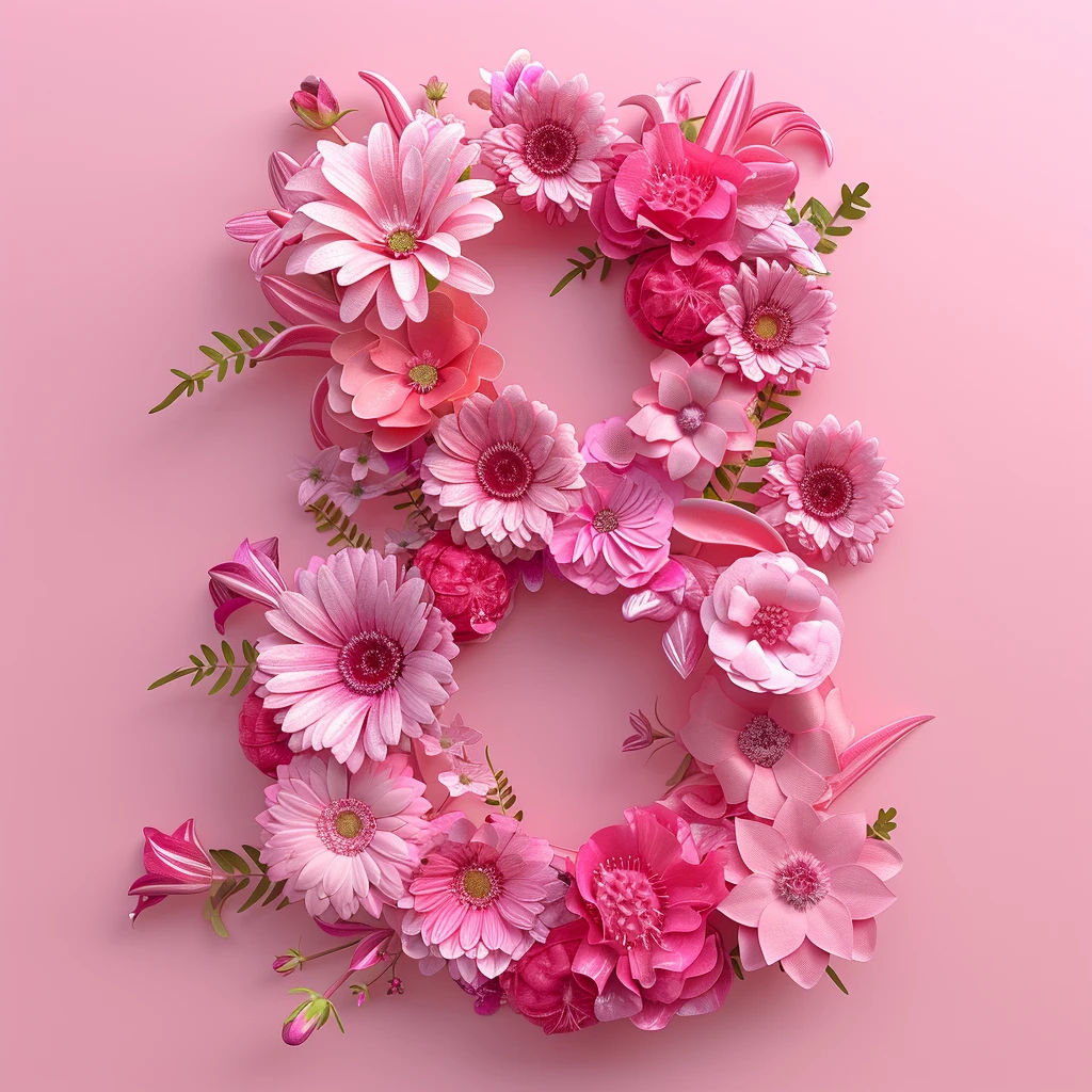 数字八形状花朵