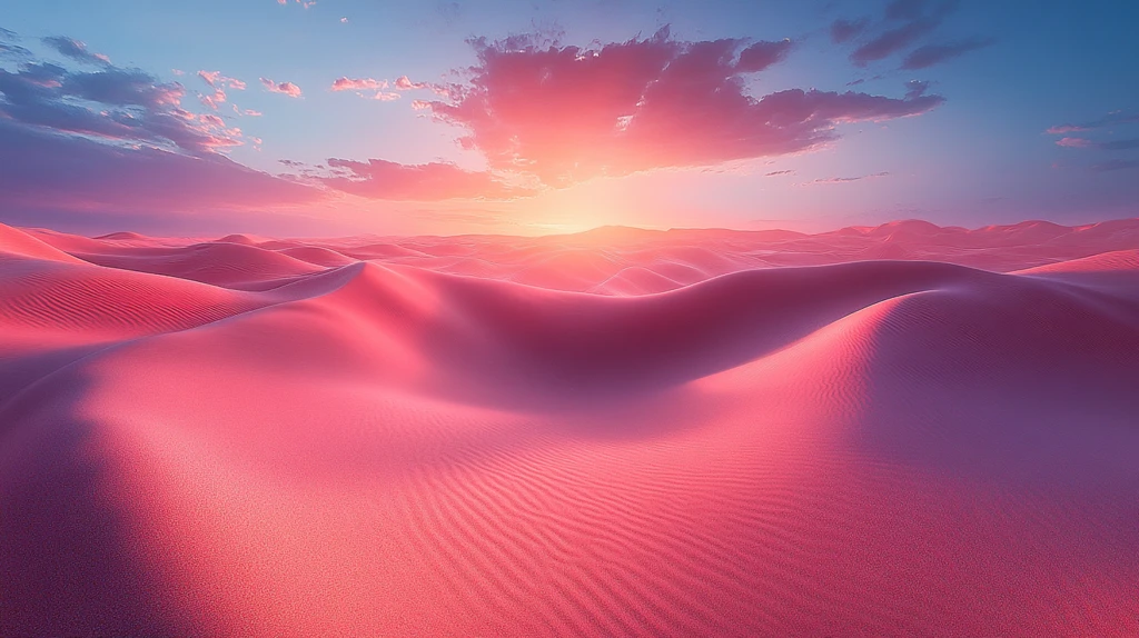 粉彩沙漠光影