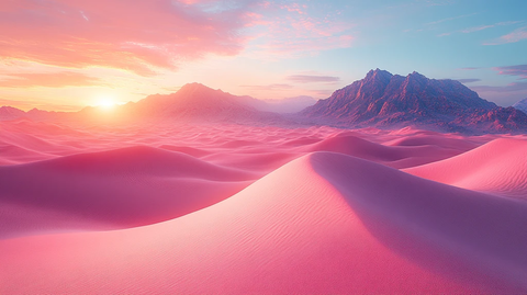 粉彩沙漠光影