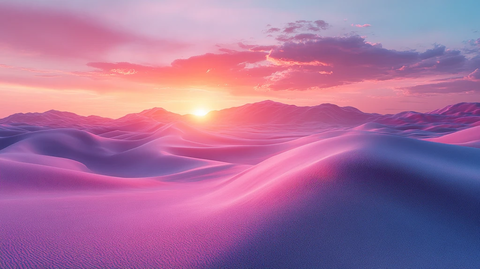 粉彩沙漠光影