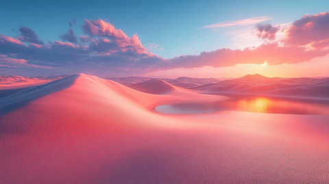 粉彩沙漠光影